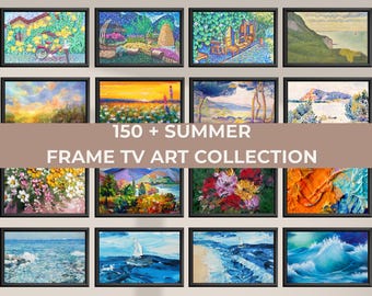 sunset landscape art Summer Frame TV Bundle Samsung Digital Download