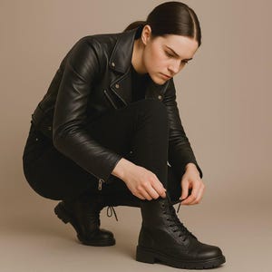 High Leather Boots, Leather Boots, Leather Boots for Women, Black Leather Boots, Black Women Leather Boots, Leather Shoes