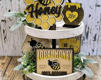 Tiered Tray Decor | Tiered Tray Bundle | Honey Bee Tiered Tray Decor