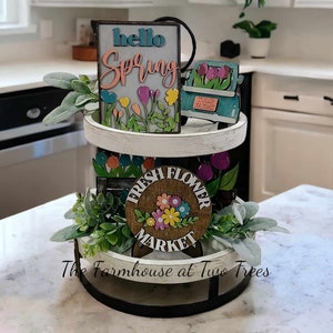 Tiered Tray Decor | Tiered Tray Bundle | Spring Decor