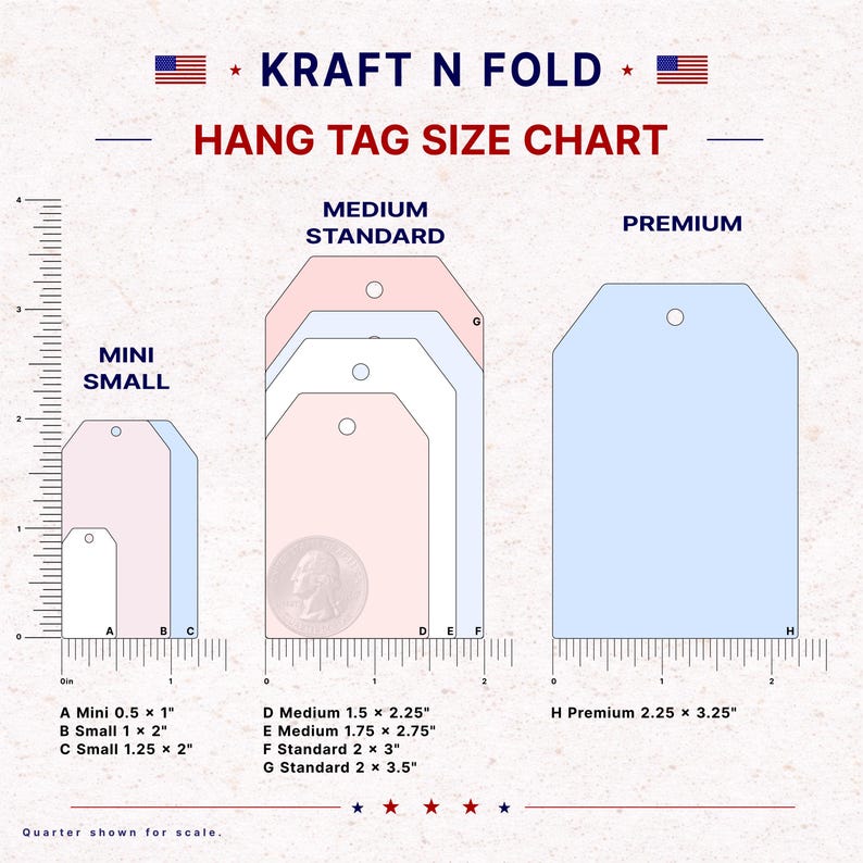 Hand Tag Sizes Blank Hang Tags for Retail & Jewelry Packaging | Heavy Cardstock ...