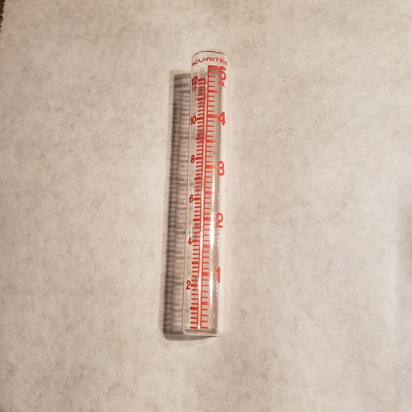 Glass Tube Rain Gauge Etsy