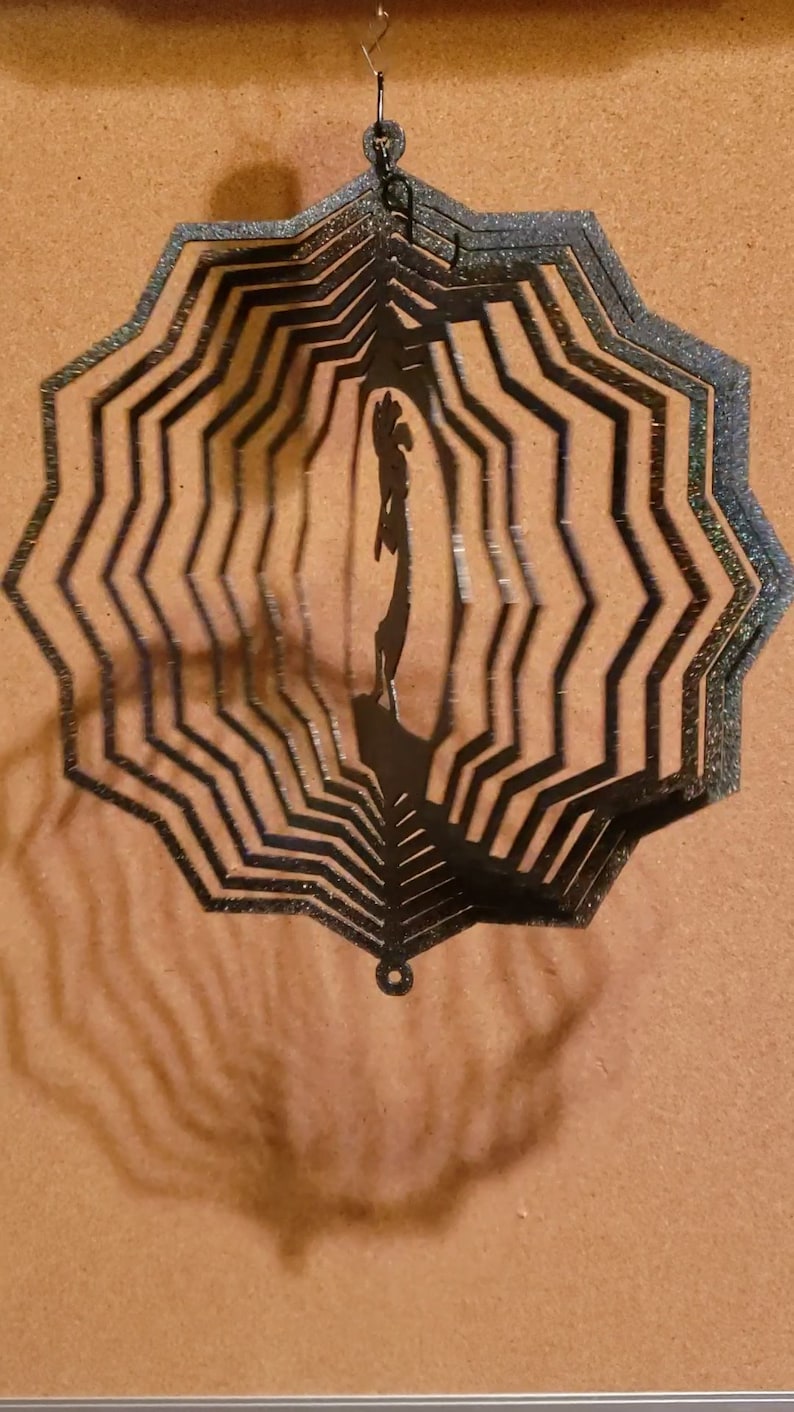 Kokopelli Wind Spinner / Yard Decoration / Plasma Cut Metal Etsy