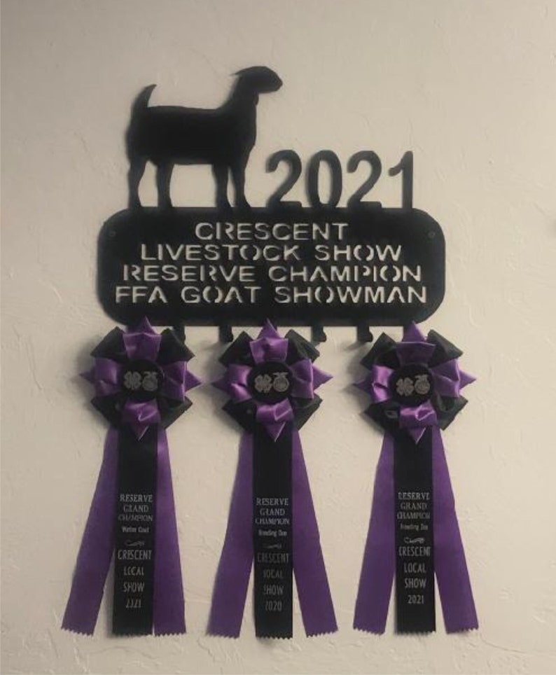 Goat Ribbons Dairy Cow Ribbon Holder: Livestock Show Award, Farm Sign - Etsy