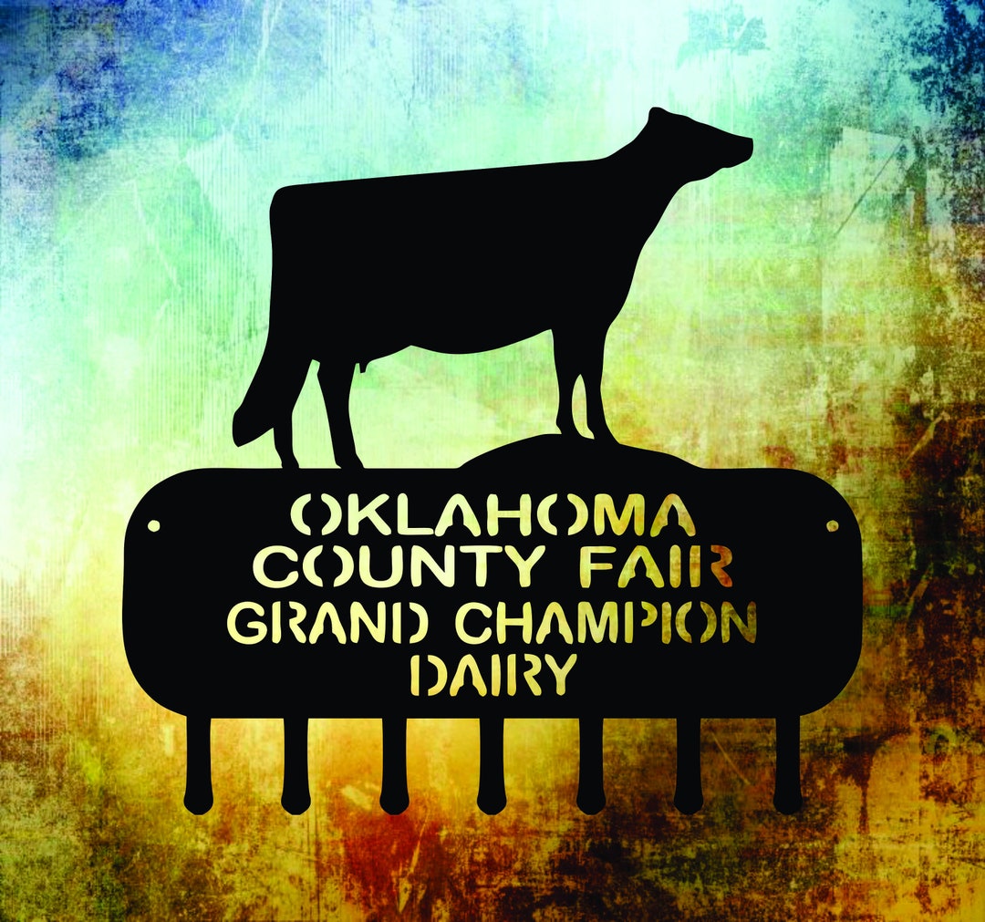 Dairy Cow Ribbon Holder or Keyrack / Pen Sign / Livestock Etsy