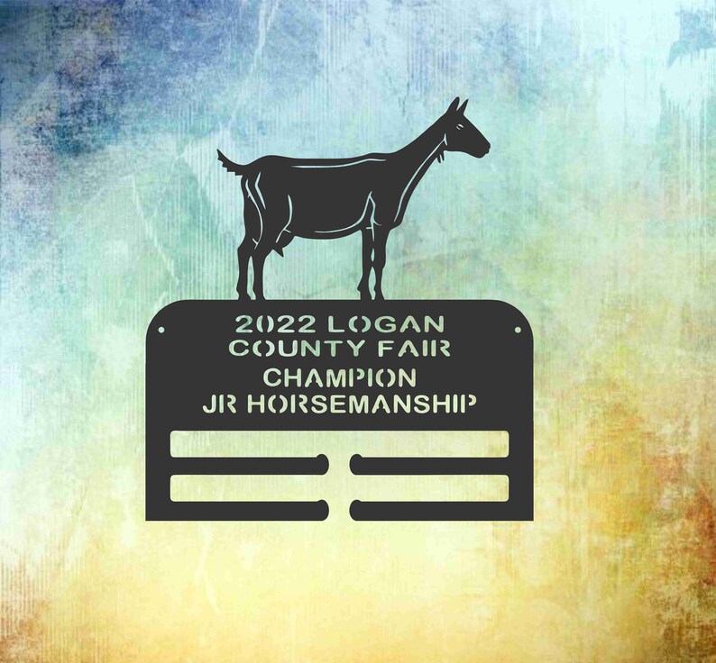 Dairy Goat Ribbon Holder or Keyrack. Pen Sign or Livestock Etsy