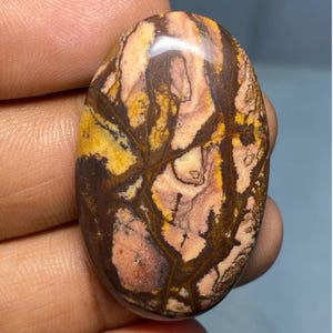 Pietra preziosa diaspro australiano, pietra cabochon diaspro dell'Outback, pietra cabochon semipreziosa sfusa per la creazione di gioielli, 40,45 carati.