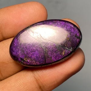 Natuurlijke purpuriet edelsteen, ovale vorm purpuriet cabochon, natuurlijke designer stichtiet paarse purpuriet hanger edelsteen voor sieraden 54.40 cts