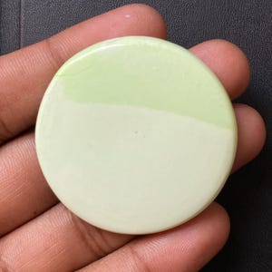 Amazing Top Quality Lemon Chrysoprase Gemstone Natural Lemon Chrysoprase Cabochons Handmade Lemon Chrysoprase Loose Stone 109Cts. 44x44x6mm
