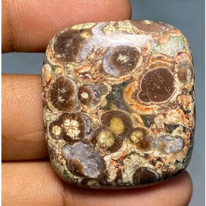 Jaspe olho de pássaro, jaspe natural, jaspe quadrado exclusivo, jaspe AAA, cabochão de jaspe, pingente de jaspe para joias, pedra preciosa para joias, 62,25 cts