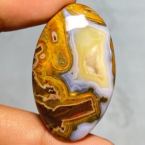 Stick agaat edelsteen natuurlijke stick agaat cabochons handgemaakt geweldige Turkse agaat van topkwaliteit met een goed gevoel 51,60 cts.