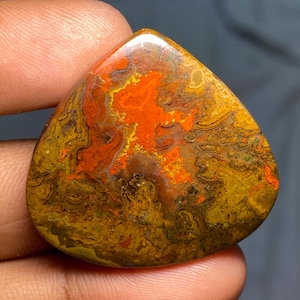 Cabochon di agata marocchina, pietra preziosa di agata per la creazione di gioielli, pietra pendente, pietra sciolta, cristallo di agata, 52,10 carati