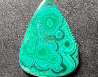 Unique Malachite Cabochon Loose Gemstone, Natural Malachite Gemstone Semi Precious Malachite Stones Make For Jewelry DIY 97.90Cts. 48x36x5MM