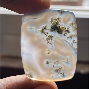 46.20 Cts Natural Green Moss Agate Gemstone For Jewelry, High Quality Moss Agate Gemstone, Wholesale Price Moss Agate Cabochons Gift for her