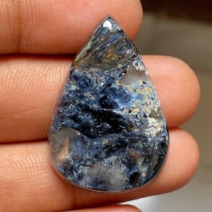 Low Price Pietersite gemstone cabochons Natural Pietersite Cabochons Handmade Blue Pietersite DIY Craft Making For jewelry 30.30Cts. 33x22MM