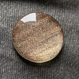 Gold Crystal Covellite Cabochon Loose Gemstone Round Shape , Sparkle Nailtown Covellite Pendant For Jewelry Making supply 53.85Cts 32x32x7MM