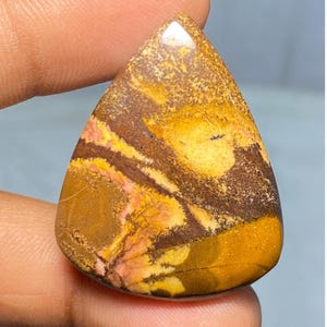 Pietra preziosa diaspro australiano, pietra cabochon diaspro dell'Outback, pietra cabochon semipreziosa sfusa per la creazione di gioielli, 40,20 carati.