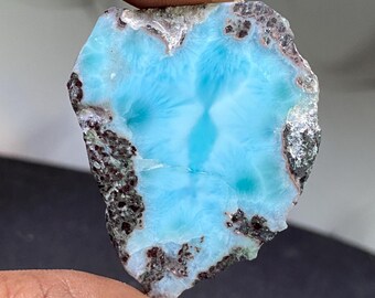 天然ラリマースラブルースジェムストーンピース - スカイブルー卸売