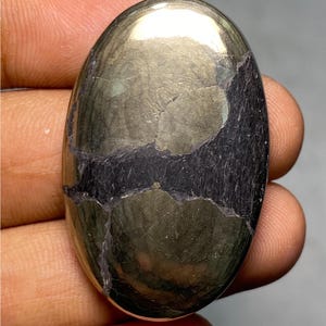 Cabochon en or Apache naturel, incroyable pierre précieuse en or Apache, meilleur lot d'or Apache, fabrication de pierres précieuses faites main pour bijoux. 81,60 carats