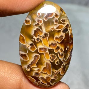 Piedra preciosa de ágata palo, cabujones de ágata palo naturales, hechos a mano, increíble piedra suelta de ágata palo turca de alta calidad con buenas sensaciones, 56,05 cts