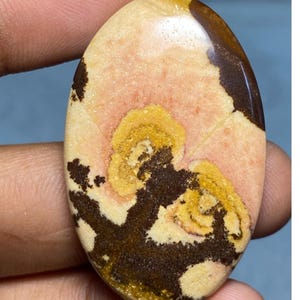 Pietra preziosa diaspro australiano, pietra cabochon diaspro dell'Outback, pietra cabochon semipreziosa sfusa per la creazione di gioielli, 59,20 carati.