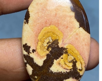 Cabujón de jaspe australiano con imagen del Outback (59,20 quilates)