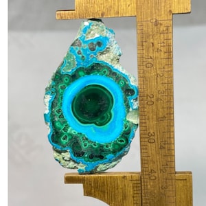 Malachite de chrysocolle naturelle en tranches de forme libre, malachite de chrysocolle pour la fabrication de bijoux, pierre en vrac de malachite, 50,70 CT, 42x24x5MM