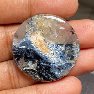 Low Price Pietersite gemstone cabochons Natural Pietersite Cabochons Handmade Blue Pietersite DIY Craft Making For jewelry 51.40Cts. 33x33MM