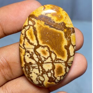 Cabochon di diaspro australiano naturale autentico di grado AAA, diaspro dell'Outback, pietra preziosa sfusa di diaspro dell'Outback, dimensioni 43x29x6 mm, 71,15 carati.