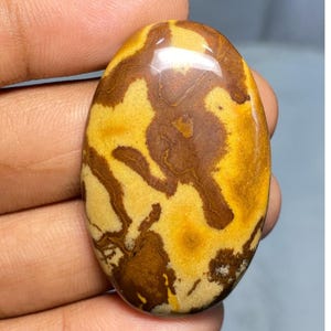 Pietra preziosa di diaspro australiano, pietra cabochon di diaspro, pietra cabochon sciolta per la creazione di gioielli, 54,65 carati, 42x27x7 mm
