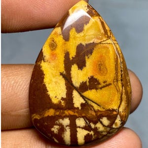 Pietra preziosa di diaspro australiano, pietra cabochon di diaspro, pietra cabochon sciolta per la creazione di gioielli, 45,70 carati, 38x27x5 mm