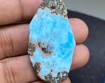 天然ラリマースラブルースジェムストーンピース - スカイブルー卸売