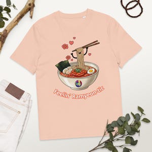 Ramyeon-tic Organic Cotton T-Shirt: Korean Foodie K-Pop Tee