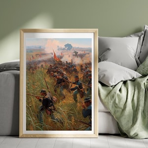Battle of Gettysburg Poster American Civil War Print Gettysburg, Pennsylvania Poster War Poster History