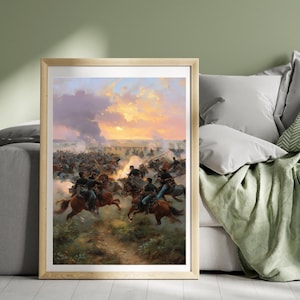 Battle of Gettysburg Poster American Civil War Print Gettysburg, Pennsylvania Poster War Poster History