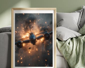 Pearl Harbor WWII Poster – 1941 Attack Vintage War Art Print, Military History Wall Decor, World War 2 Artwork, Veteran Gift, Pacific