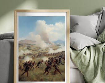 Battle of Gettysburg Poster American Civil War Print Gettysburg, Pennsylvania Poster War Poster History