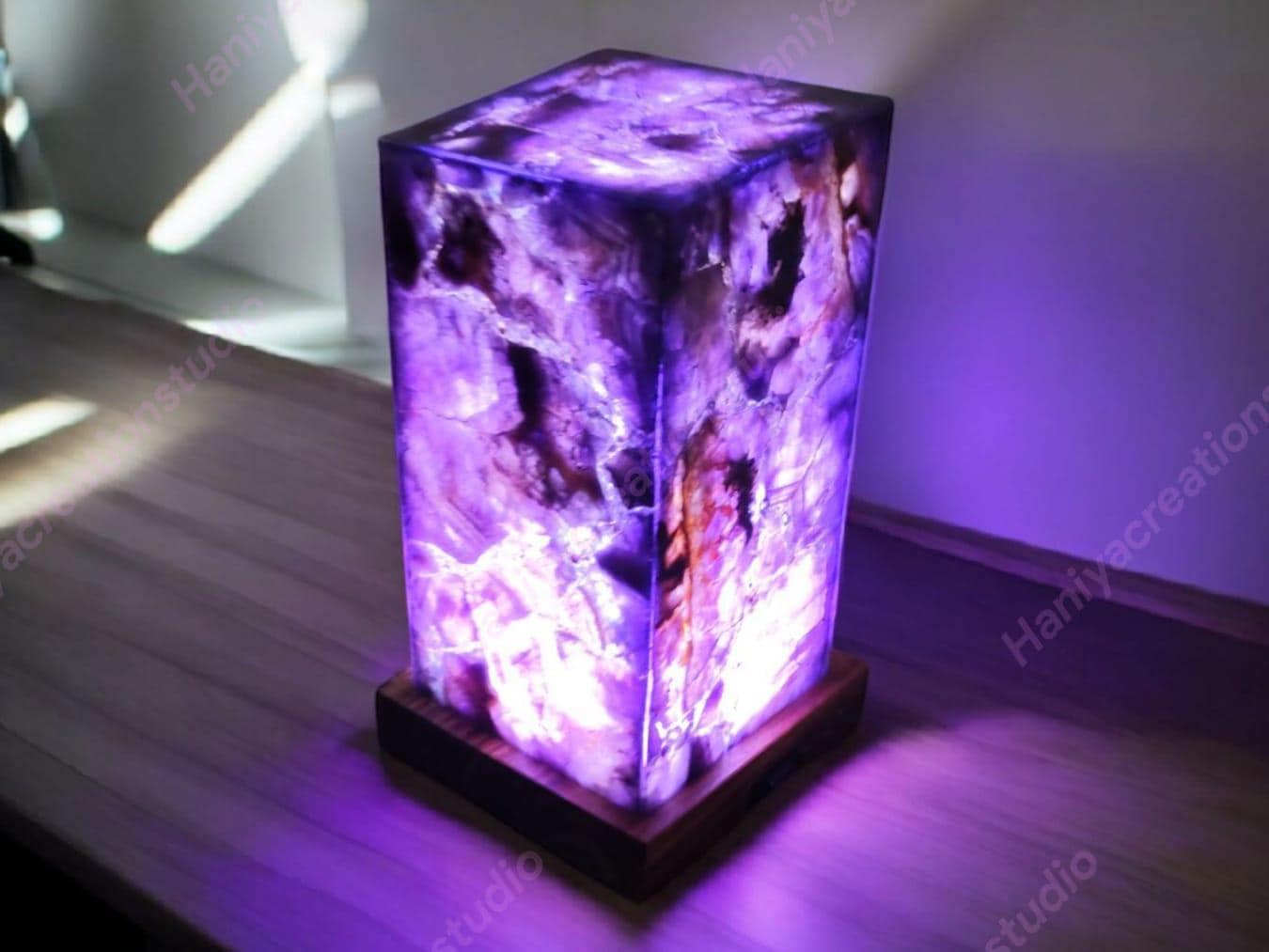 アメジストランプ Amethyst lamp - Etsy 日本