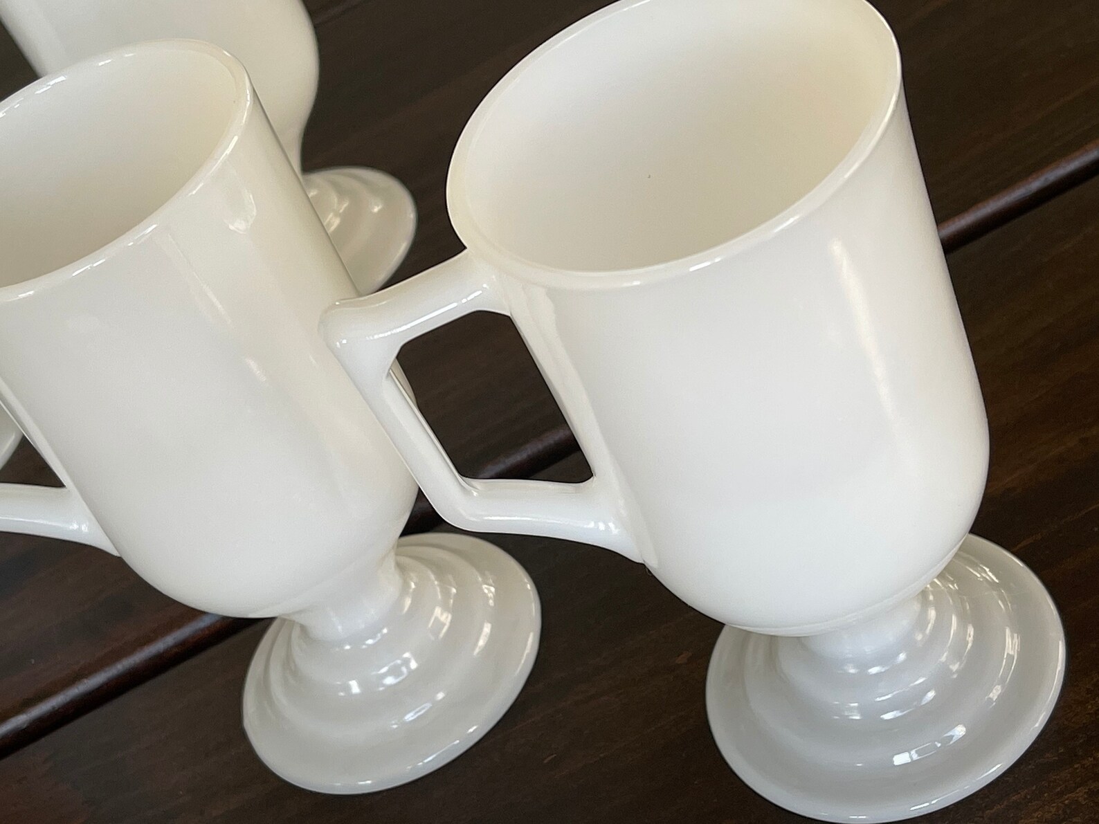 vintage milk glass coffee mug