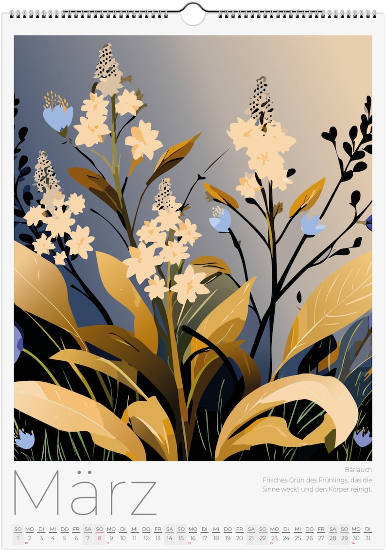 Kräuter Magie Kalender 2026 – Heilpflanzen & Botanischer Wandkalender ...