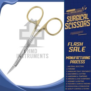 Giunta Rhinoplasty Scissors – 13.5cm Angled Supercut TC Surgical Tool | Stainless Steel