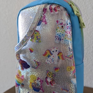 Bolso bandolera con forma de animal arcoíris: hecho a mano, mochila pequeña, gatos, unicornio, guepardo, arcoíris, delfín, bolso, bolso pequeño, bolso bandolera