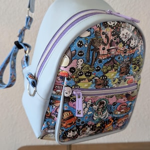 Mini mochila de dibujos animados japoneses: hecha a mano, mochila pequeña, mini mochila, bolso, bolso pequeño, bolso tipo mochila, años 90, nostalgia