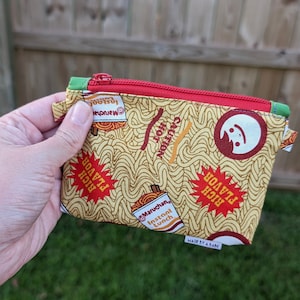 Monedero de fideos - hecho a mano, bolso pequeño de bobina de embrague, bolso pequeño, pulsera, bolsa de monedas de artículos de tocador de viaje de maquillaje, ramen, regalo de maestro, Japón, comida