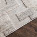 Hand-knotted Wool Area Rug: Cream Geometric Block Design - Etsy