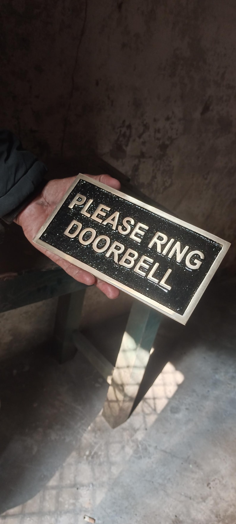 Coustom Name Plate .please Ring Doorbell.add Your Text Here - Etsy