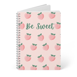 Peach Notebook, Softcover A5 Notebook