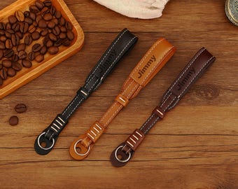 Cinturino da polso personalizzato in pelle PU per fotocamera, cinturino da polso personalizzato, regalo per fotografi, cinturino da polso personalizzato per fotocamera, cinturino per fotocamera personalizzato
