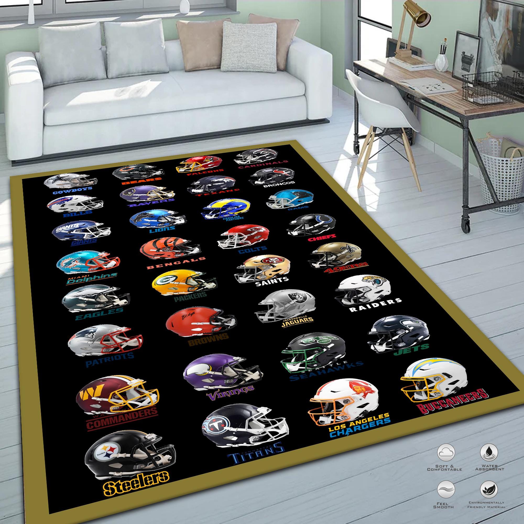 Nfl Carpet - Etsy