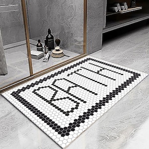 Bathroom Rug / Non-Slip Mat Machine Washable / Non-Slip Based Mat / New Home Gift